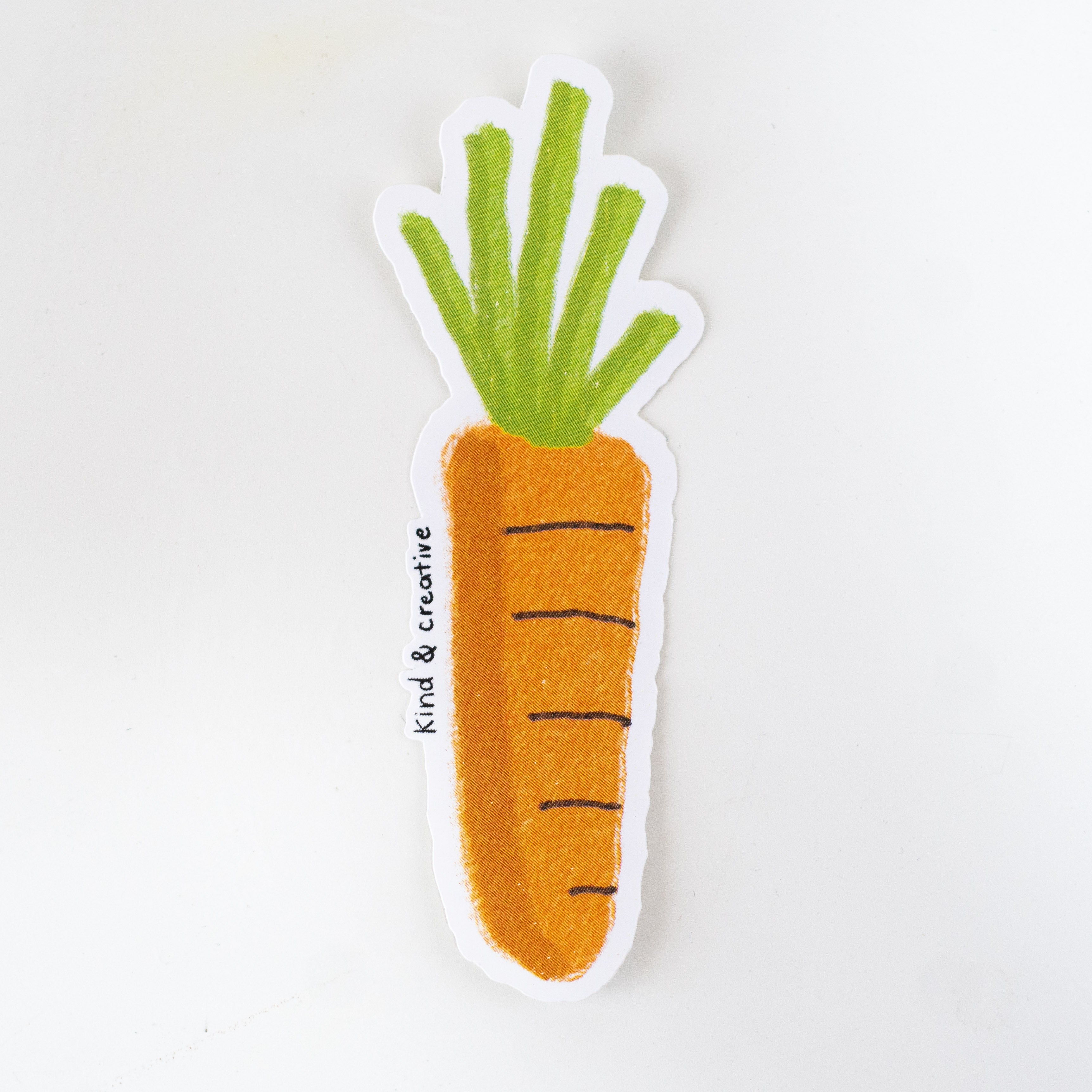 Pegatina de zanahoria