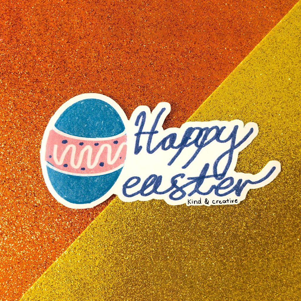 Happy easter sticker