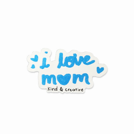 Pegatina "Te amo mamá"