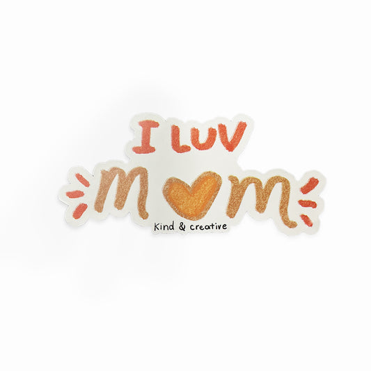 Pegatina "Amo a mamá"