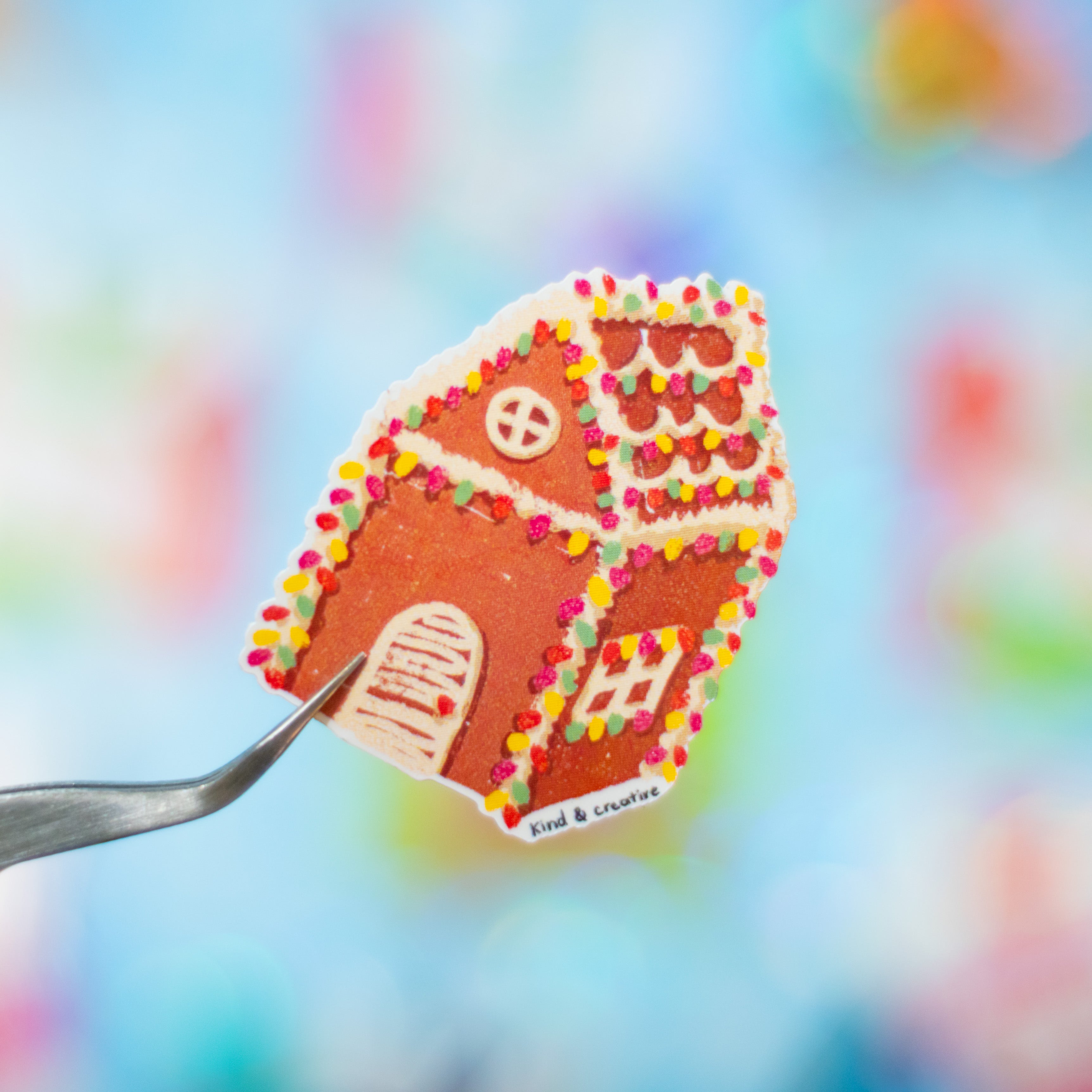 Gingerbread Holiday House sticker