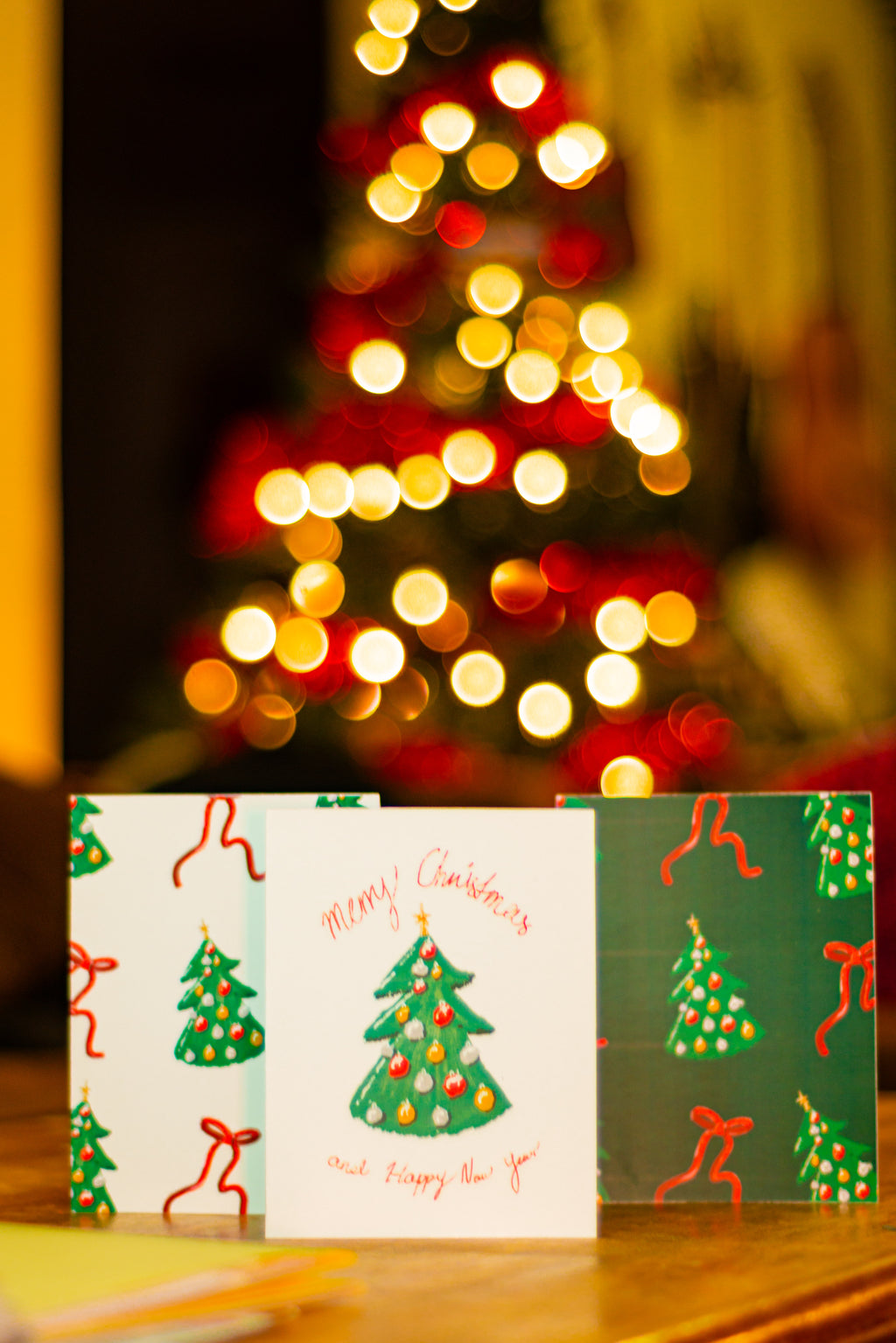 Trees and bows card