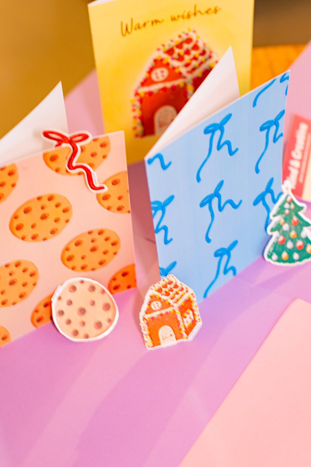 Blue bows card